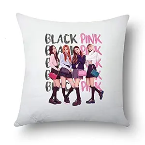 SCPmarts Create Your Desire Blackpink Kpop BTS Fan Satin Pillow Cover with Filler (Size 12 Inch x 12 Inch, SCP251)