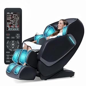 Massage Chair Full Body, Zero Gravity Massage Chairs Recliner, 11 Massage Technique, 40 Airbag Massage Shiatsu Massage Chair, AI Voice Massage Chair with Bluetooth Speaker Black