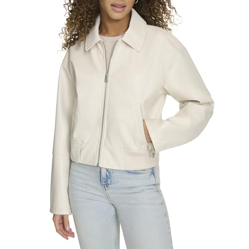 Image of Levi's Women's Faux Leather Bomber With Laydown Collar