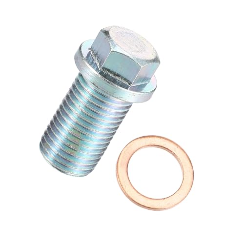 VekAuto 1 Set Oil Drain Plug Compatible for Mercedes-Benz, No.A1119970330 Steel Silver Tone