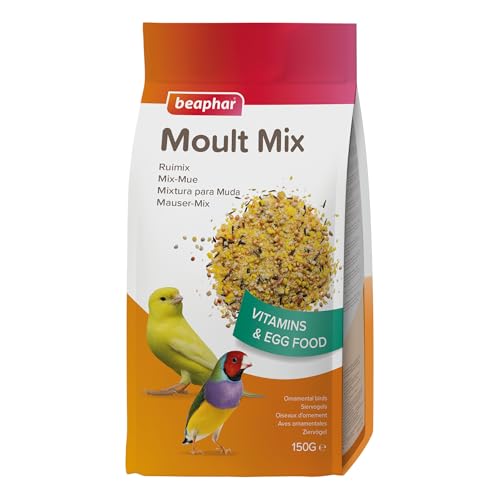 BEAPHAR – Mix-Mue, pâtée fortifiante pour Perruche, canari et Oiseau Exotique – Contient des vitamines, acides aminés et des minéraux – Idéal en...