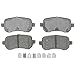 ACDelco Silver 14D1021CH Ceramic Rear Disc Brake Pad Set