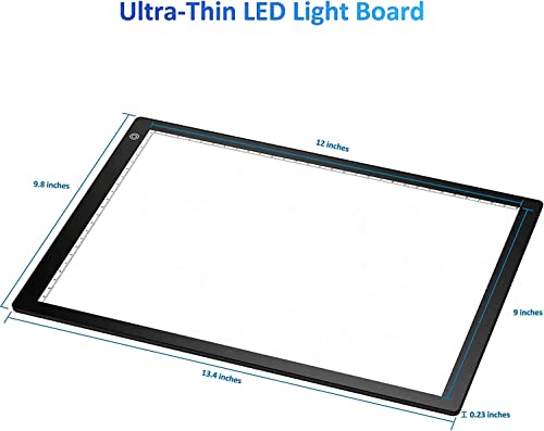 image for eyesen Slide Viewer Light Box, Ultra-Thin A4 USB Powered Light Scanner