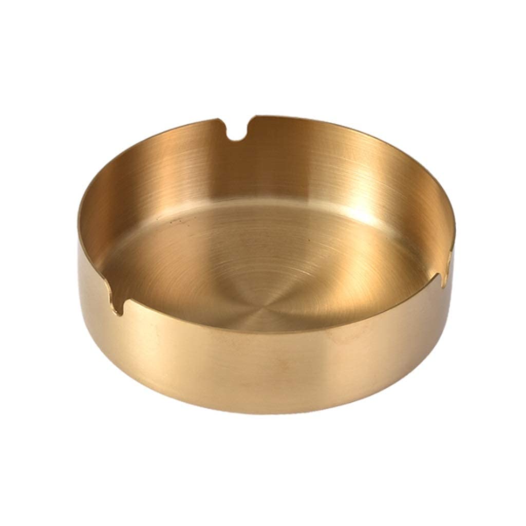 6 Posacenere In Acciaio Inox - Rotondi, Moderni, Per Interni Ed Esterni - Foto 6