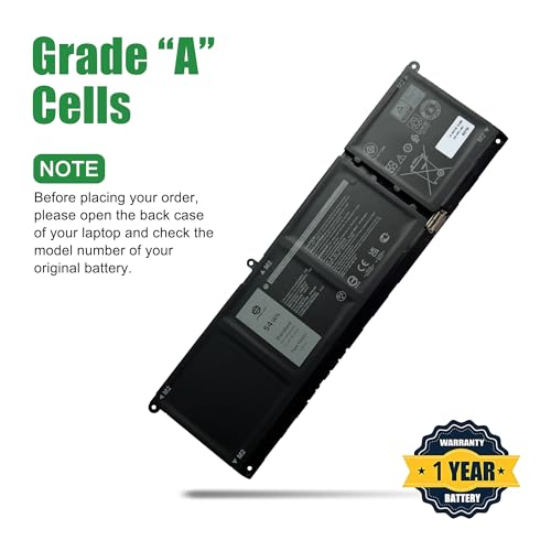 Image of V6W33 CPX-XDY9K 54Wh Laptop Battery Replacement for Dell Latitude 3320 3420 3520 3330 Inspiron 3510 5510 5518 5310 Vostro 5310 5410 5415 5510 5515 3510 Series 0XDY9K XDY9K 0WV3K8 WV3K8 15V