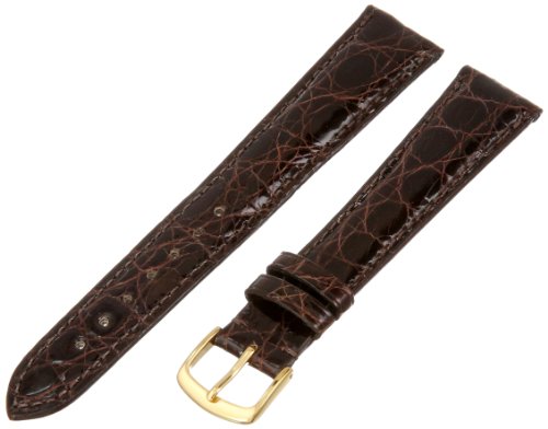 Hadley-Roma Men's 20mm Leather Watch Strap, Color:Brown (Model: MS2001LB-200)