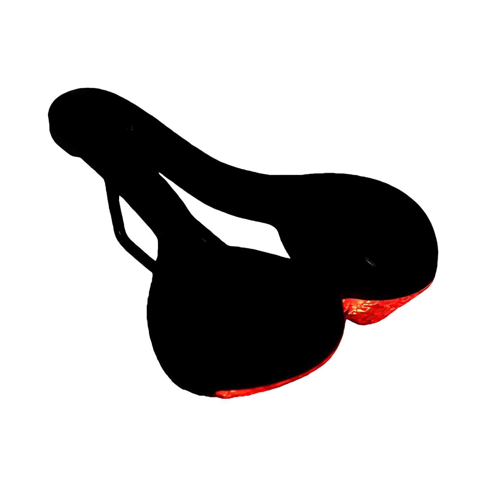SIXRUN Funda de Asiento de Bicicleta con Luz Trasera Recargable, 400mAh