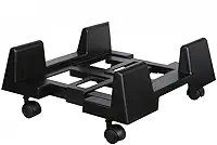 Carrinho para CPU com rodinhas, suporte para gabinete gamer, base móvel para computador e suporte de chão para CPU para organização do setup