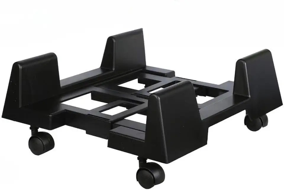 Carrinho para CPU com rodinhas, suporte para gabinete gamer, base móvel para computador e suporte de chão para CPU para organização do setup