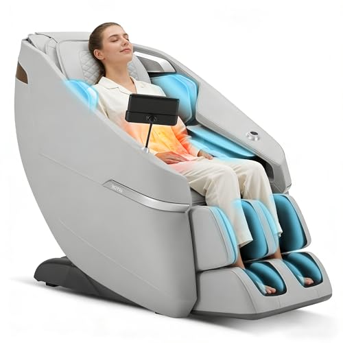 ROTAI Silla de Masaje de Cuerpo Completo con Amasado, Gravedad Cero y Bluetooth, Sillón Masajeador Shiatsu Profesional Reclinable, Sillón Relax Eléctrico para Casa y Oficina