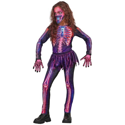 W WIDMANN MILANO Party Fashion - Costume de squelette fluo pour enfants