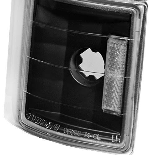 Carpartsinnovate Fits GMC 94-99 C10 Yukon C/K Suburban Black Corner Lights Turn Signal Park Lamp Pair