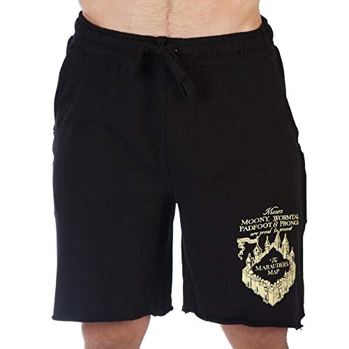 Bioworld Harry Potter Marauder's Map Men's Sleep Pajama Shorts2