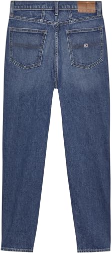 Tommy Jeans Damen Jeans Hose Mom-Fit Tapered Fit, Blau (Denim Dark), 25W/32L – Ansicht 6