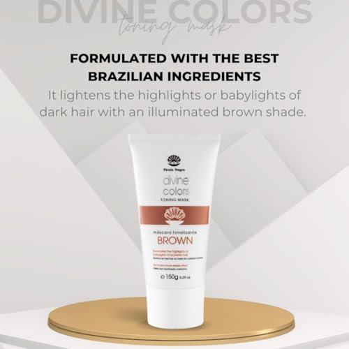 PÉROLA NEGRA Divine Colors Toning Mask Brown miniatura 5