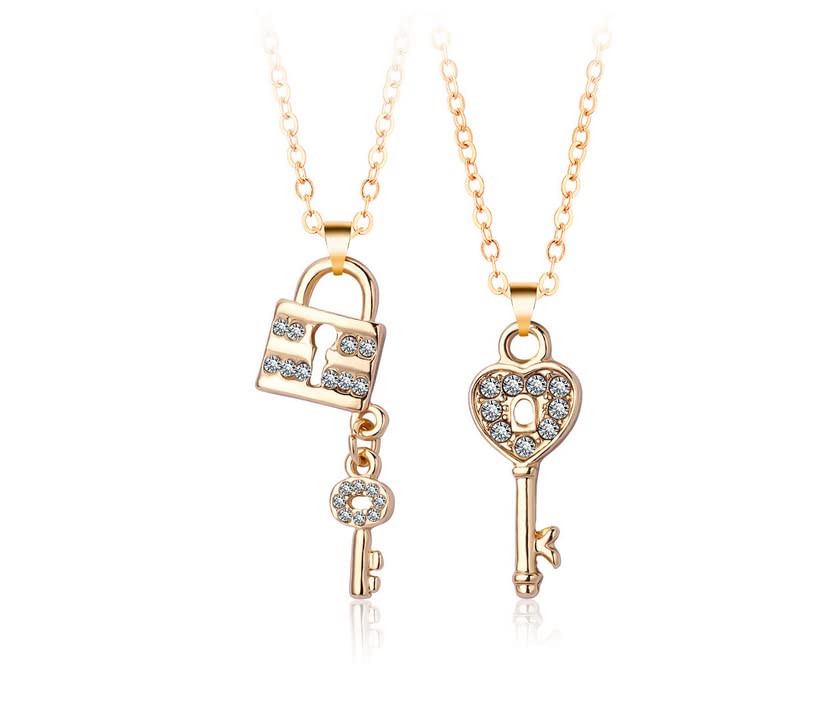 Collane Dell'Amicizia BFF MenYiYDS - 2 Pezzi In Lega Con Strass, Regalo Per Migliori Amiche, Ciondoli Coordinati - Foto 8