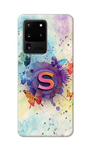 Image of PRINTFIDAA� Printed Hard Back Cover Case for Samsung Galaxy S20 Ultra 4G | Samsung S20 Ultra 5G Back Cover (Alphabet S) -2808