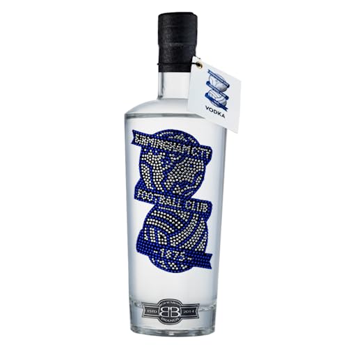 Birmingham City Gifts for Men & Women | Official Birmingham City FC Crystal Edition Birthday Vodka for the Blues Football Fans | Premium Alcohol by Bohemian Brands 70 cl