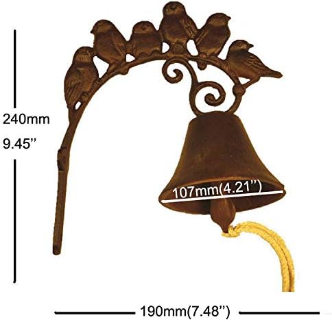 ZAMTAC Garden Cast Iron for Door Rustic Welcome Sign | Decorative Welcome Wall Plaque | Vintage Design Entrance Porch Indoor Outdoor - (Color: 24cmx19cm)