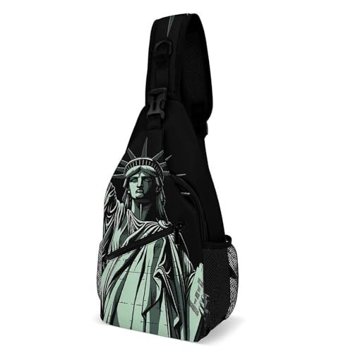 Bolso cruzado estilo Statue of Liberty para senderismo