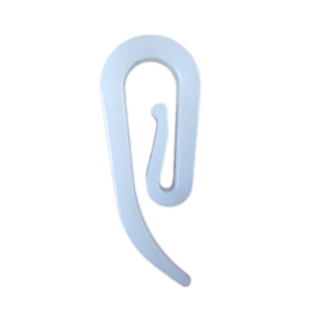 Cabilock 120Pcs White Plastic Figure Curtain Hooks for Window Door and Shower Curtains Material Drapery Hooks Easy to Use Curtain Hanger Clips