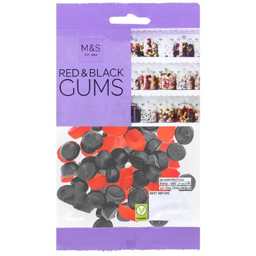 Chicles Marks and Spencer rojo y negro 225g miniatura 1