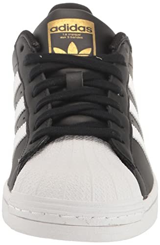 Image of adidas Men's Superstar Shoe, Black /White /Black, 11