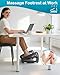 Foot Rest for Under Desk at Work - Ergonomic Under Desk Footrest for Office, Adjustable Foot Stool Desks Footrests with Roller Massager - Leg Support Rest for Office Chair & Gaming Home