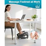 Foot Rest for Under Desk at Work - Ergonomic Under Desk Footrest for Office, Adjustable Foot Stool Desks Footrests with Roller Massager - Leg Support Rest for Office Chair & Gaming Home - Image 3