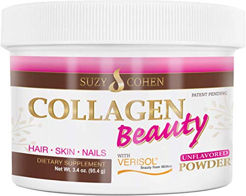 Collagen Beauty Powder By Suzy Cohen (3.3 oz) Anti Aging Hydrolyzed Protein Collagen Powder Type I a - //coolthings.us