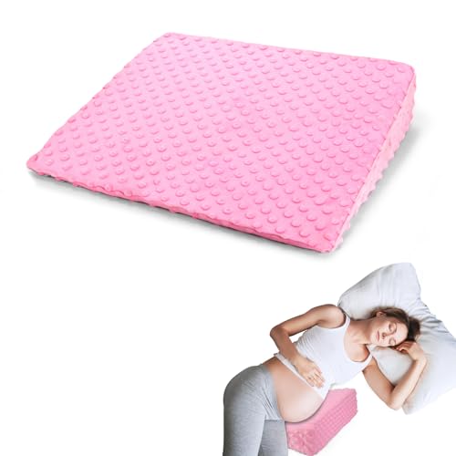 Almofada de cunha para gravidez com capa removível, espuma viscoe...