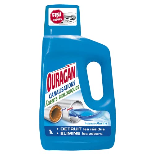 Ouragan Entretien Canalisations aux Agents Biologiques Fraîcheur Marine 1 L
