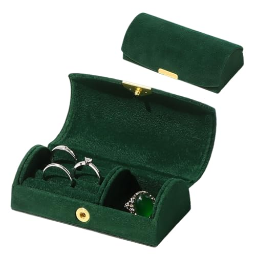 Rolin Roly Caixa de joias mini estojo organizador de joias de viagem, caixa de armazenamento portátil para viagem, exibição de joias, colar de presente, caixa de presente para guardar brincos, colares