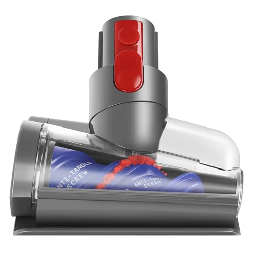 RUKHOOL Mini Elektrobürste Haardüse für Dyson V15 V11 V10 V8 V7 Bürste Zubehör Anti Verwicklungs Aufsatz Staubsauger Ersatzteile Turbinendüse zu Reinigung Haustierbetten Autositze Sofa Teppich