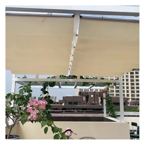 Toile de pergola rétractable ombrage terrasse et auvent étanche jardin