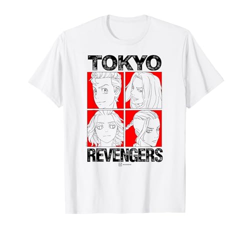 Tokyo Revengers Character Grid Anime Camiseta