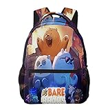 CONPELSON Backpacks We Bare Anime Bears Adjustable Laptop Backpack Double Shoulder Bag for Women Men Climbing Shopping Work