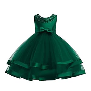 COMISARA 6M-9T Kids Pageant Flower Girl Dress Little Girls Party Wedding Formal Dresses