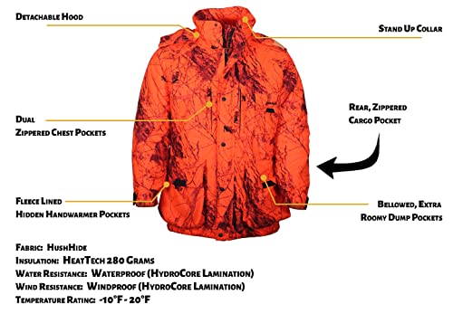 Gamehide Whisper Extreme Weather Insulated Waterprood Deer Hunting Parka4