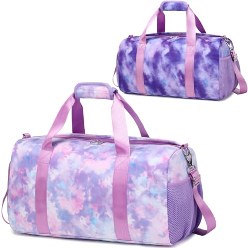 Dance Bag for Girls Sports Duffle Bag Gym Bag for Girls Overnight Bag with Shoes Compartment Water Resistant