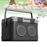 Audio Kühlbox - Isolierbox für Lebensmittel und Getränke, hält kalt/warm, spielt Musik, perfekt für Camping, Angeln und Jagdausflüge