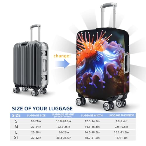 Elastic Travel Luggage Cover for Suitcase Tsa Approved Stretch Scratch-Resistant Suitcase Protector Cover Washable Nudibranch Baggage Covers Fits 18-32 Inch Luggage Case2