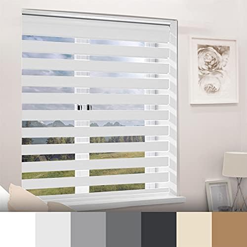 Caecus Day and Night Roller Blinds - Easy Fit Home Office - 40cm x 160cm