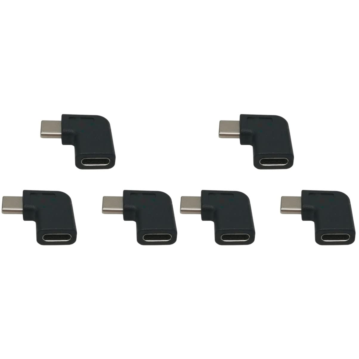 Gatuida 6pezzi Adattatore Usb c Angolo Maschio Femmina Estensione Usb Per Laptop Tablet e Smartphone Trasferimento Dati Design Compatto e Facile Da Utilizzare