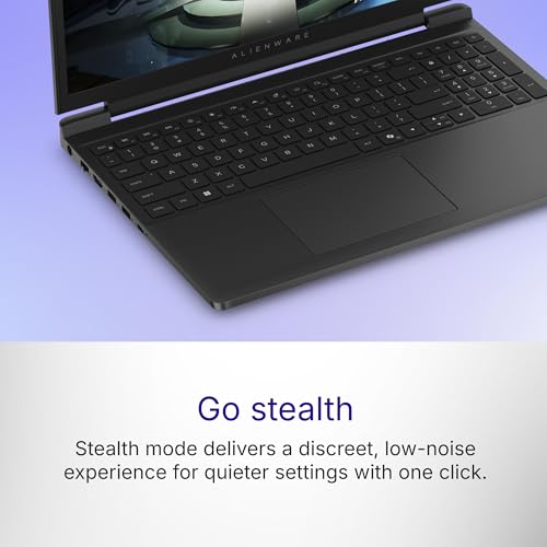 Image of Dell Alienware 15 Gaming Laptop, AI Enabled Intel Core 7 240H Processor, 16GB:512GB, NVIDIA 4050, 6 GB GDDR6, 15.3 inch WUXGA 165Hz 300nits, Alienware White Backlit Keyboard, 2.25kg