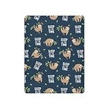 Sloths Black Baby Crib Sheets for Boys Girls Fitted Crib Sheet Breathable Crib Mattress Sheet for Girl Boy Kids Infant Bed S