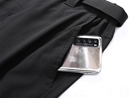 Moerdeng Men's Quick-Dry Stretch Hiking Pants Lightweight Cargo Work Pants #TOP5