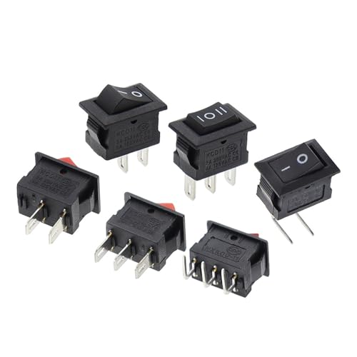 Interruptor basculante KCD11 para reparar lámparas de mesa y proyectos de electrónica 3