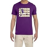 Purple Minnesota Jordan Addison Text Pic T-Shirt Youth Medium