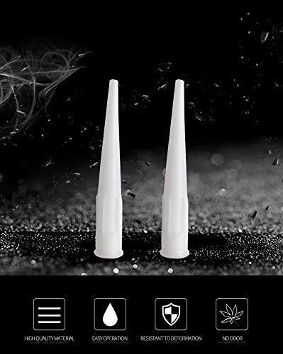 WJMY Cartridoppen, siliconen spuitmonden, reservepunten, cartridgemondjes, siliconen spuitmonden, siliconen spuitmonden (20 stuks) - Afbeelding 6